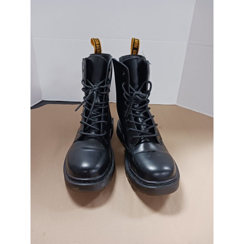 Global Win Black Boots Size 9